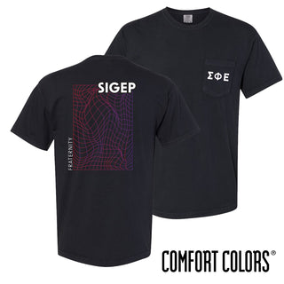 Fraternity Comfort Colors Neon Warp Short Sleeve Pocket Tee