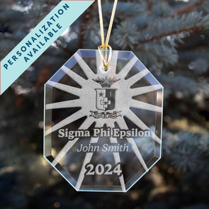 New! Fraternity 2024 Personalized Limited Edition Retro Holiday Ornament