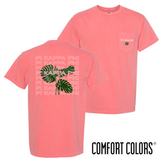 Fraternity Comfort Colors Flora Short Sleeve Pocket Tee