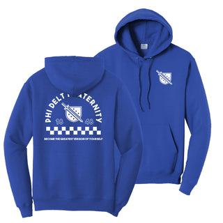 Fraternity Retro Block Graphic Hoodie