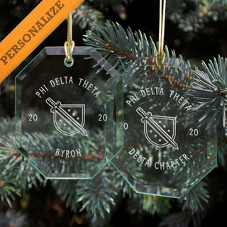 Clearance! Fraternity 2020 Personalized Limited Edition Holiday Ornament