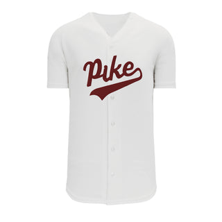 Fraternity White Mesh Baseball Jersey