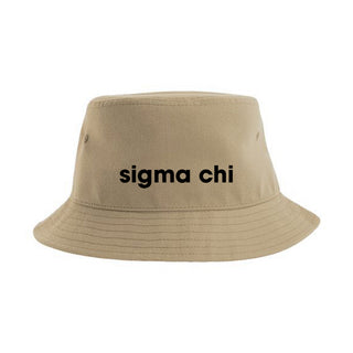 Fraternity Khaki Bucket Hat