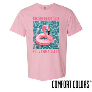 Fraternity Comfort Colors Pink Short Sleeve Flamingo Tee