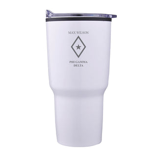 Fraternity Personalized 30 oz White Tumbler