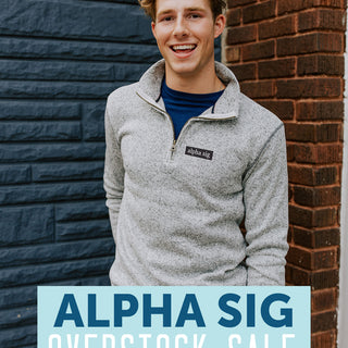 Alpha Sig Overstock Sale