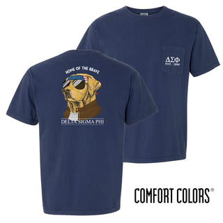 Fraternity Comfort Colors Navy Patriot Retriever Tee