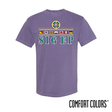 SigEp Comfort Colors Vintage Catamaran Club Short Sleeve Tee