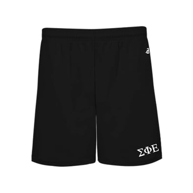 New! SigEp 5" Black Shorts