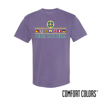 New! Delt Comfort Colors Vintage Catamaran Club Short Sleeve Tee