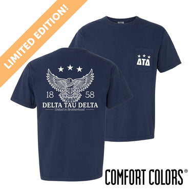 Delt Comfort Colors Patriotic Eagle Short Sleeve Tee