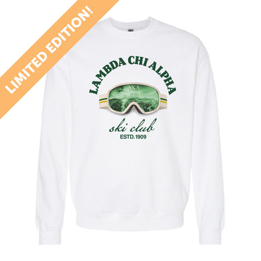 New! Lambda Chi Limited Edition Ski Club Crewneck