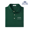 New! Lambda Chi Personalized Peter Millar Tesseract Patterned Polo With Greek Letters