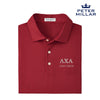 New! Lambda Chi Personalized Peter Millar Tesseract Patterned Polo With Greek Letters