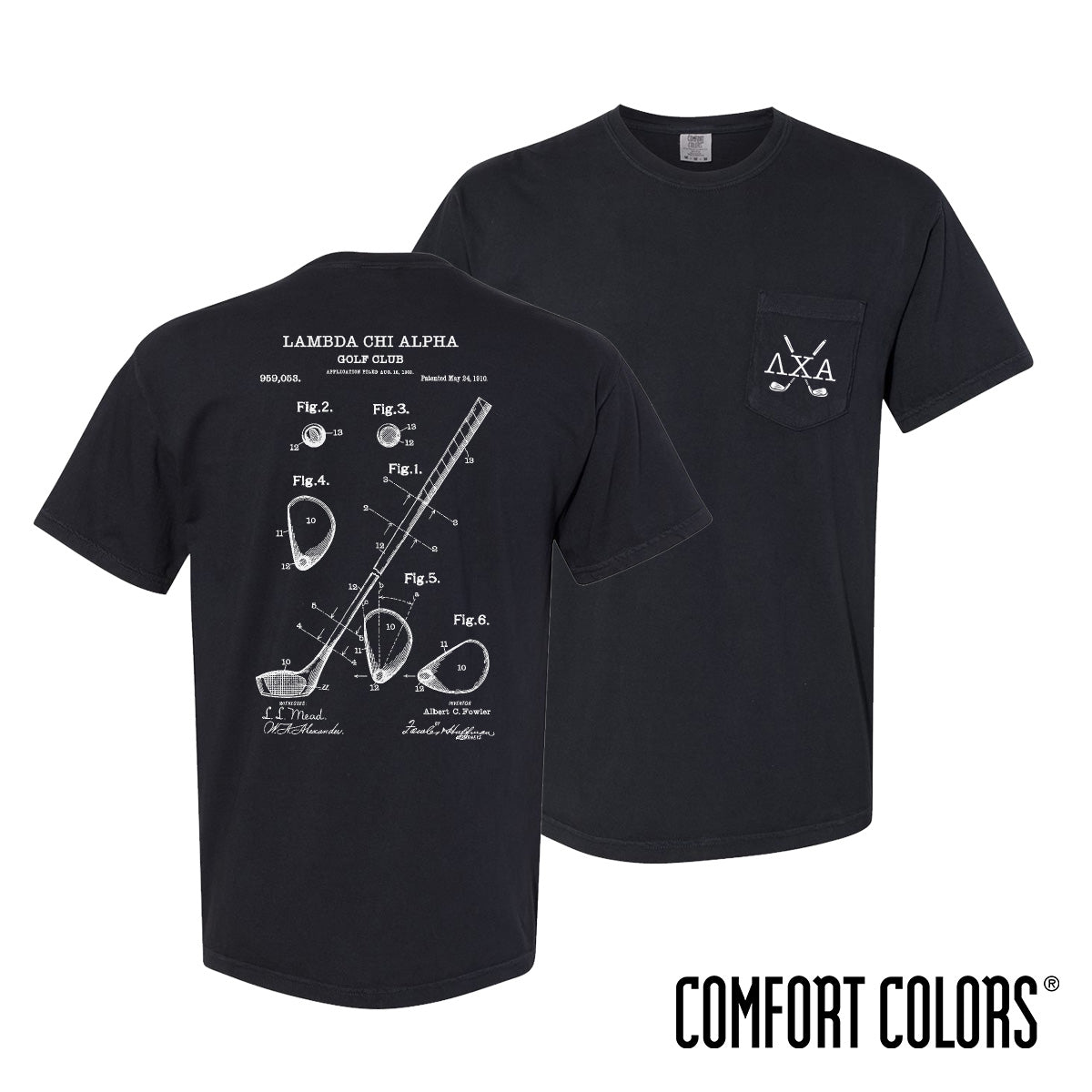 New! Lambda Chi Comfort Colors Club Components Short Sleeve Tee ...