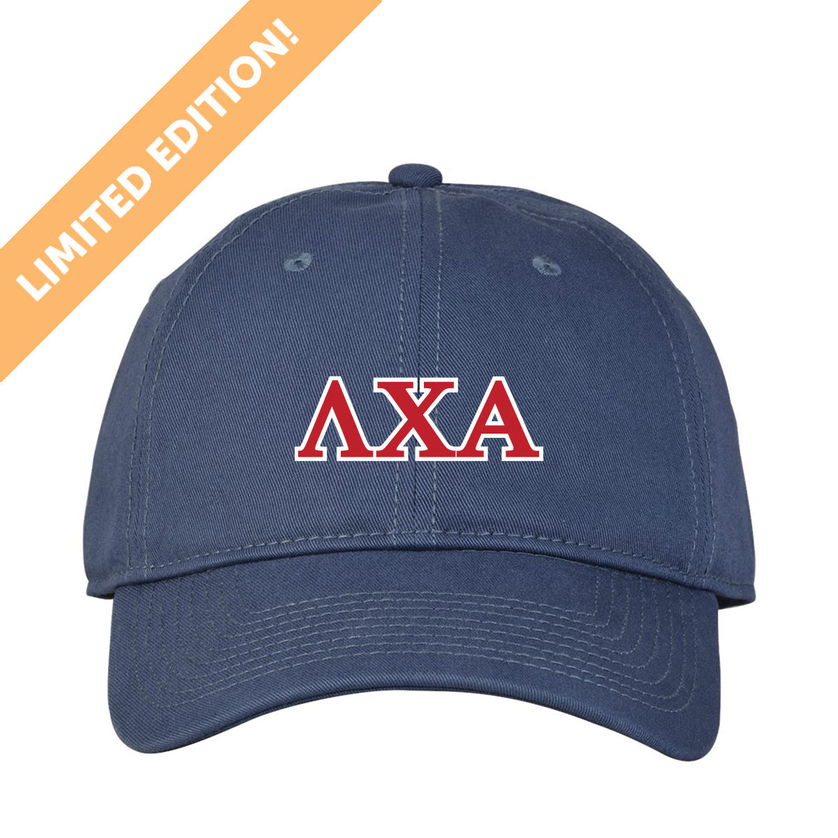 Lambda Chi Red White and Blue Greek Letter Hat – Campus Classics