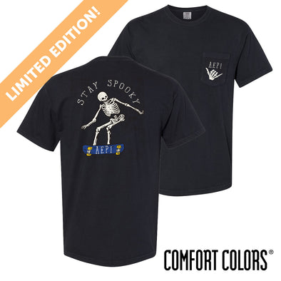 Limited Edition AEPi Comfort Colors Stay Spooky Short Sleeve Tee