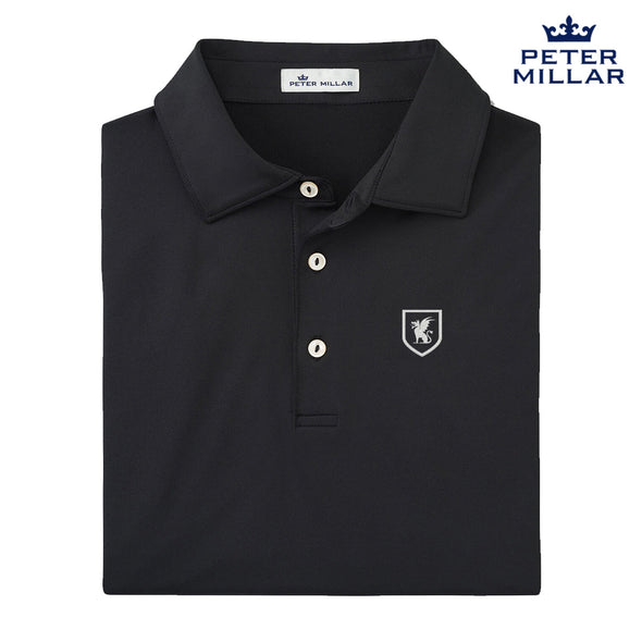 Beta Peter Millar Black Polo With Symbol