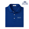 New! Beta Peter Millar Tesseract Patterned Polo With Greek Letters