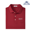 Beta Peter Millar Tesseract Patterned Polo With Greek Letters