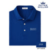 Beta Personalized Peter Millar Tesseract Patterned Polo With Greek Letters