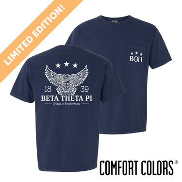 Beta Comfort Colors Patriotic Eagle Short Sleeve Tee