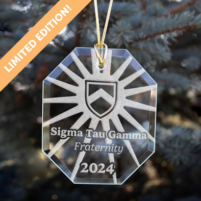 New! Sig Tau 2024 Limited Edition Retro Holiday Ornament