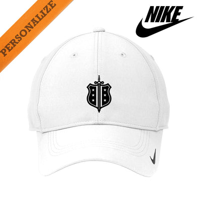 Phi Delt Personalized White Nike Dri-FIT Performance Hat