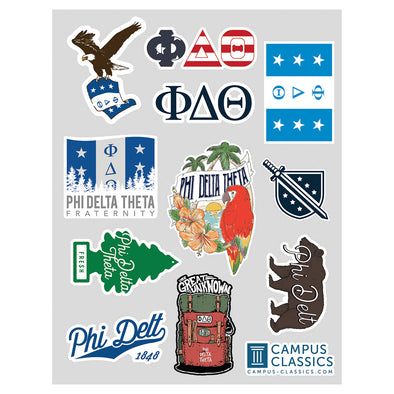 Phi Delt Sticker Sheet