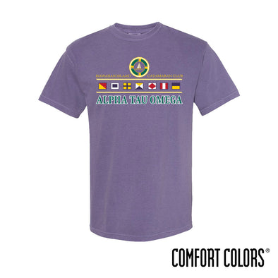 New! ATO Comfort Colors Vintage Catamaran Club Short Sleeve Tee