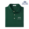 New! ATO Personalized Peter Millar Tesseract Patterned Polo With Greek Letters