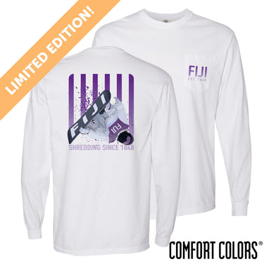 New! Limited Edition FIJI Comfort Colors Slope Shredder Long Sleeve Tee