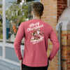 New! Sigma Pi Comfort Colors Holiday Shredding Santa Long Sleeve Tee