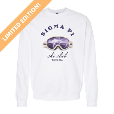 New! Sigma Pi Limited Edition Ski Club Crewneck