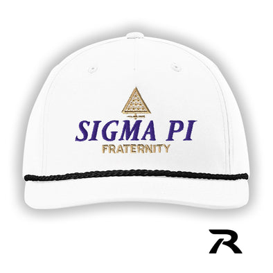 New! Sigma Pi White Richardson Rope Hat