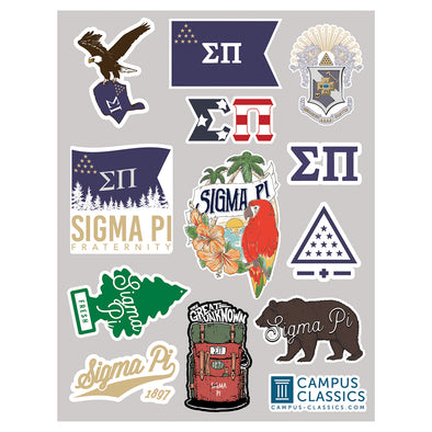 Sigma Pi Sticker Sheet