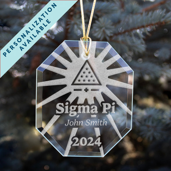 New! Sigma Pi 2024 Personalized Limited Edition Retro Holiday Ornament