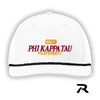 New! Phi Tau White Richardson Rope Hat