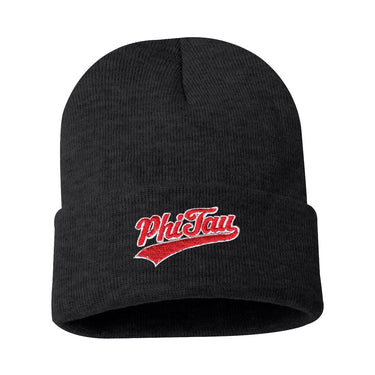 New! Phi Tau Signature Charcoal Beanie