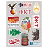 Phi Tau Sticker Sheet