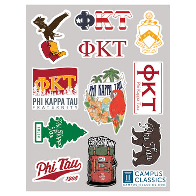 Phi Tau Sticker Sheet