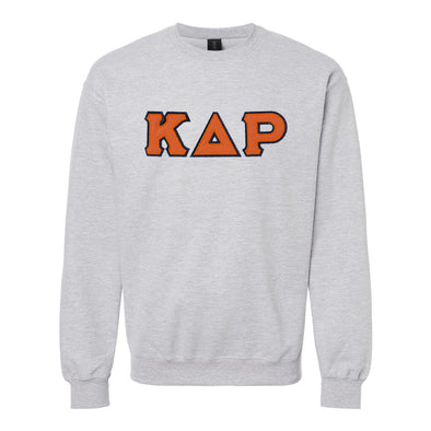 New! KDR Heather Grey Crewneck With Sewn On Letters