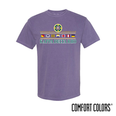 New! KDR Comfort Colors Vintage Catamaran Club Short Sleeve Tee