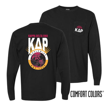 KDR Comfort Colors Retro Worldwide Long Sleeve Tee