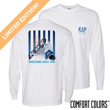 New! Limited Edition KDR Comfort Colors Slope Shredder Long Sleeve Tee