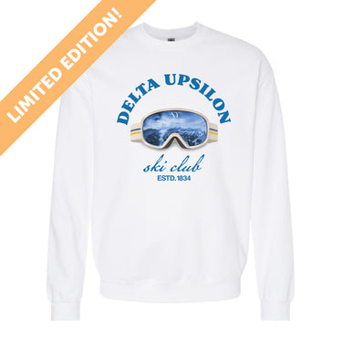 New! Delta Upsilon Limited Edition Ski Club Crewneck