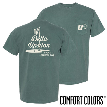 Delta Upsilon Comfort Colors Par For The Course Short Sleeve Tee