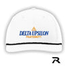 New! Delta Upsilon White Richardson Rope Hat