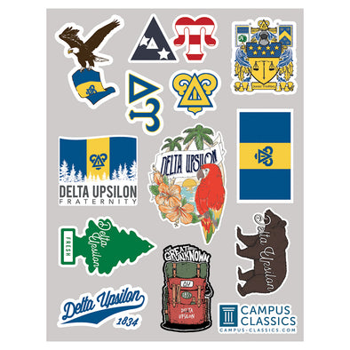 Delta Upsilon Sticker Sheet