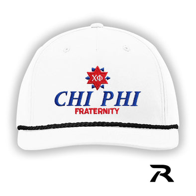 New! Chi Phi White Richardson Rope Hat